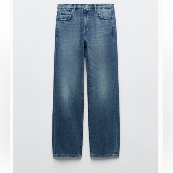 NWT!  Zara The Selvedge Midrise Straight - Picture 1 of 6